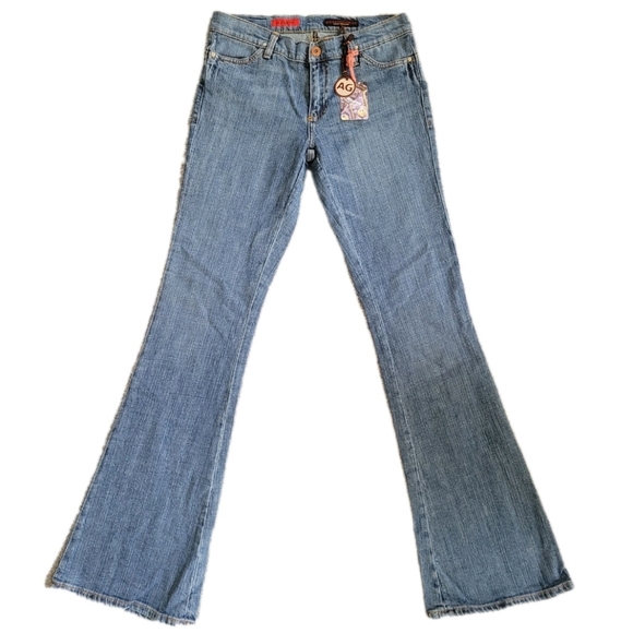Ag Adriano Goldschmied Jeans The Legend Y2K Flare Blue Wash Denim Size 27 NEW - Picture 1 of 15